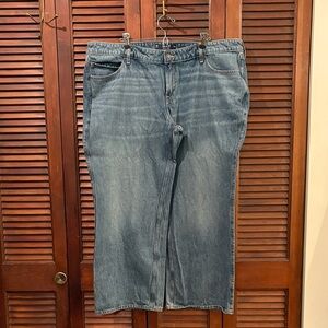 Hollister low rise baggy jeans.